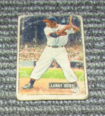 Bowman Larry Doby 1951 #151 Cleveland Indians auténtico ¡envío rápido! Foto 1 de 2