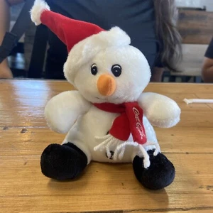 2008 Coca Cola, Snow Man, Christmas Stuffed Animal, Holidays Spirit, Winter - Picture 1 of 8