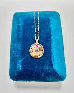 Labrio Halskette in Gelbgold mit mehrfarbigen Saphiren 3180.G - Bild 1 von 2