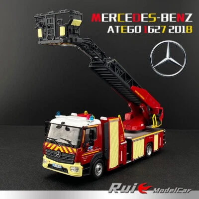 IXO 1:43 Mercedes-Benz Atego 1627 2018 Fire Truck Simulation Alloy Car Model - Image 1 of 4