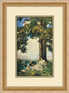 Maxfield Parrish Hilltop Custom Framed Print - Picture 1 of 2