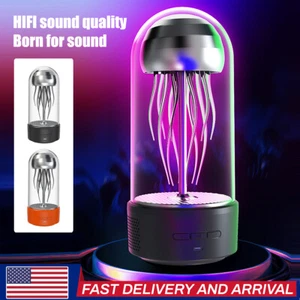 New Jellyfish Lava Lamp Bluetooth Speaker, White Noise Black Jellyfish Lava Lamp - Picture 1 of 13