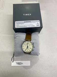 Timex Gents Waterbury Classic Cream 40mm Watch TW2W50900 NEW - Imagen 1 de 11