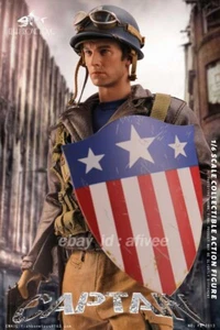 Figura de acción modelo soldado FISH BONETOYS FB-Z013 1/6 WWII Capitán América - Imagen 1 de 8