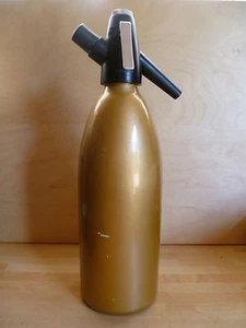 VINTAGE / RETRO SPARKLETS TYPE GOLD LUSTRE SODA SIPHON, 'H LIN SIPHON' W GERMANY - Picture 1 of 1