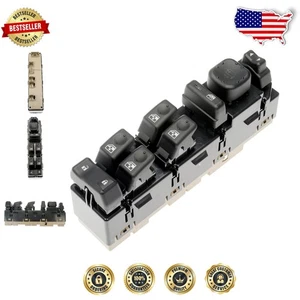 Genuine 8-Position Window Switch Assembly for Select Cadillac/Chevrolet Models - Bild 1 von 7