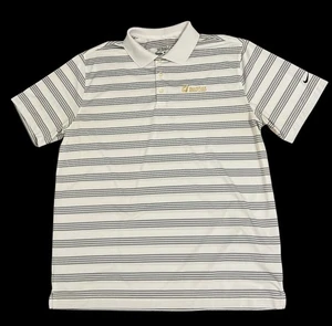 Nike Golf Tour Performance Mens Shirt XL Dri-Fit White Black Barefoot Resort - Picture 1 of 7