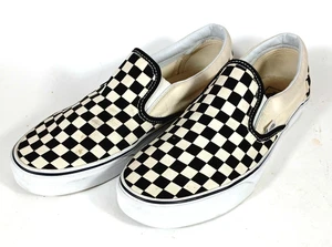 Vans Classic Black White Checkerboard Low Top Sneaker Men 10.5 Women 12 - Picture 1 of 8