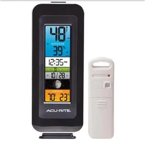 Termómetro digital AcuRite pantalla a color inalámbrico interior/exterior - Imagen 1 de 4