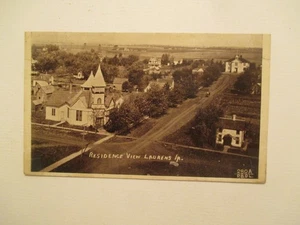 Laurens Iowa Postcard Residence View IA - Picture 1 of 2