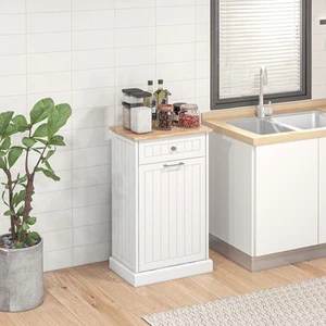 Hidden Container Waste Bin Hands Free Kitchen Cabinet Tipping Opening - Picture 1 of 11