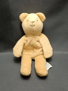 Rare 1995 Vintage M&S St Michael Beige Teddy Bear Soft Toy Beanie Bottom VGC - Picture 1 of 7