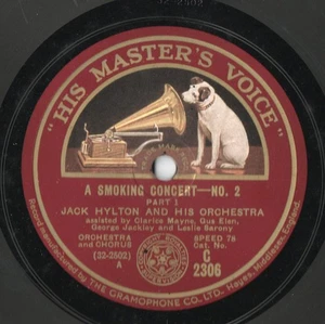 JACK HYLTON AND HIS ORCHESTRA 12" 78 - A SMOKING CONCERT 2 - GUS ELEN ETC - EX - Bild 1 von 3