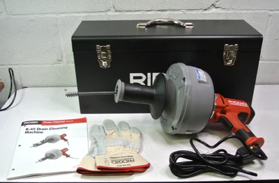 Máquina de limpieza de desagües RIDGID 36013 K-45-1 con alimentación automática 50 pies Foto 1 de 4