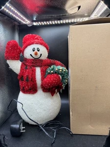 Vintage Avon Fiber Optic Snowman 16" TESTED And Working - Afbeelding 1 van 10
