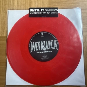 Metallica Red Vinyl 10" Until It Sleeps Sealed - Picture 1 of 2