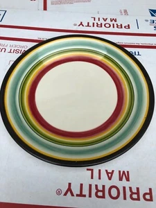Bobby Flay "Santa Fe" Multicolor Ceramic Salad Plates 8 3/4 Inches Retired 2017 - Picture 1 of 4