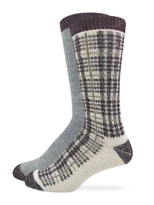Carolina Ultimate Ladies Merino Wool Blend  Plaid Pattern Socks 2 Pair Pack - Image 1 of 4