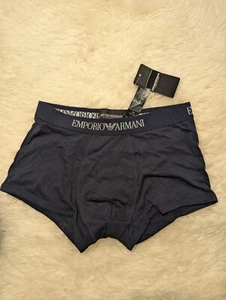 Bnwt Emporio Armani Navy Mens Boxers Small - Picture 1 of 3