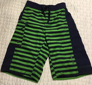Patagonia Board Shorts Swim Trunks Boys Medium (10) Black Green Beach Outdoors - Picture 1 of 8