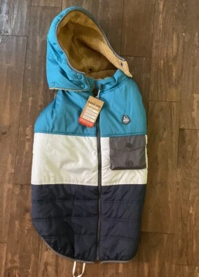 Abrigo reversible con capucha Arcadia Trail Sherpa Linder en azul talla XXL con bolsas de residuos Foto 1 de 4