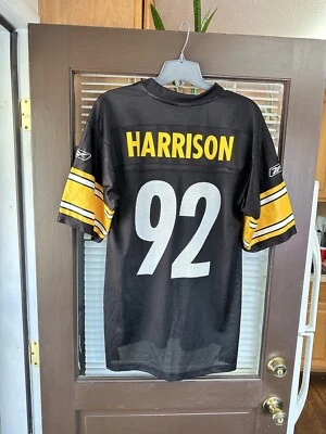 Auténtica camiseta de fútbol americano James Harrison #92 Pittsburgh Steelers vintage de la NFL Foto 1 de 4