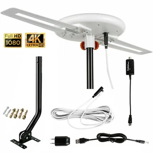 Omni-directional Digital Amplified Outdoor TV Antenna HD VHF 40ft Cable J-Pole - Picture 1 of 3