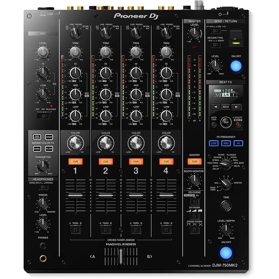 Pioneer DJM-750MK2 4-Channel DJ Mixer