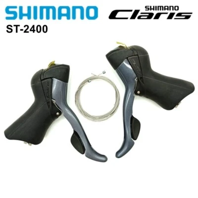 Shimano Claris ST-2400 2×8 Speed STi Shifter Brake Combo Lever Road Bike Bicycle - Image 1 of 4