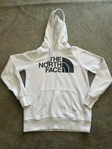 The North Face Hoodie Women's XS Half Dome Pullover White Graphic Logo - Picture 1 of 15