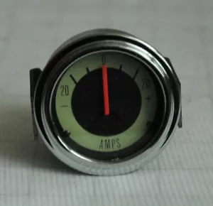 AMP GAUGE-BISEL CROMADO CARA VERDE Y NEGRO 20+-ILUMINADO RAT ROD HOT ROD-MARINO- - Imagen 1 de 2