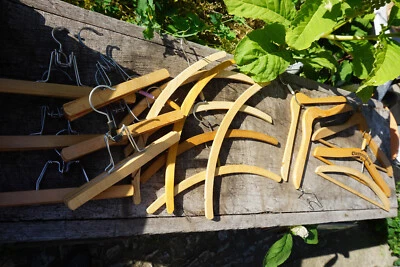 20 Bügel Kleiderbügel Holz Bügel Retro Vintage - Bild 1 von 4