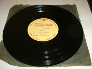 1960'sRADIO STATION COMMERCIAL MOLSON CANADIAN LAGER ALE ADVERTISIG 33rpm RECORD - Bild 1 von 1