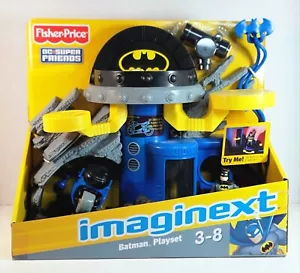 IMAGINEXT BATMAN PLAYSET 2012 FISHER-PRICE X4154 BATCAVE / MOTORCYCLE DC FRIENDS - Picture 1 of 24