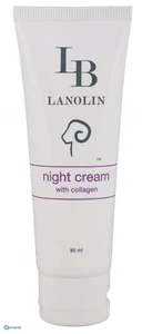 LB Lanolin Nachtcreme mit Kollagen Anti Falten 2,7 oz 80 ml Hergestellt in Australien - Bild 1 von 3