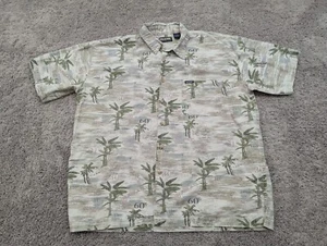 Wolverine  Button Up Shirt Mens XL Cotton Beige Short Sleeve Hawaiian Casual - Picture 1 of 5