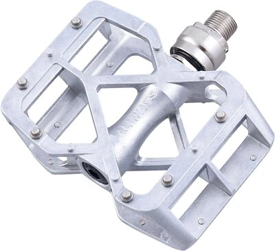 MKS Bike Pedal ALLWAYS Ezy Superior 84x110mm Left & Right Set Silver from Japan - Image 1 of 4