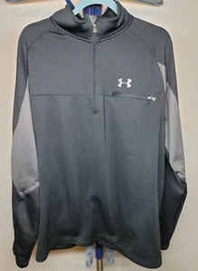 Under Armour 1/4 Zip schwarz/grau Pullover Sweater Herren Gr. XL - Bild 1 von 7
