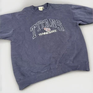 Sudadera De Colección Tennessee Titans Cuello Redondo Azul Puma NFL Talla L Años 90 - Imagen 1 de 1