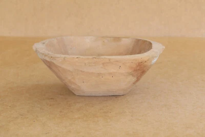 Vintage Wood Bowl for Decor Old Wooden Bowl Primitive Farmhouse Country Rustic - Image 1 of 4