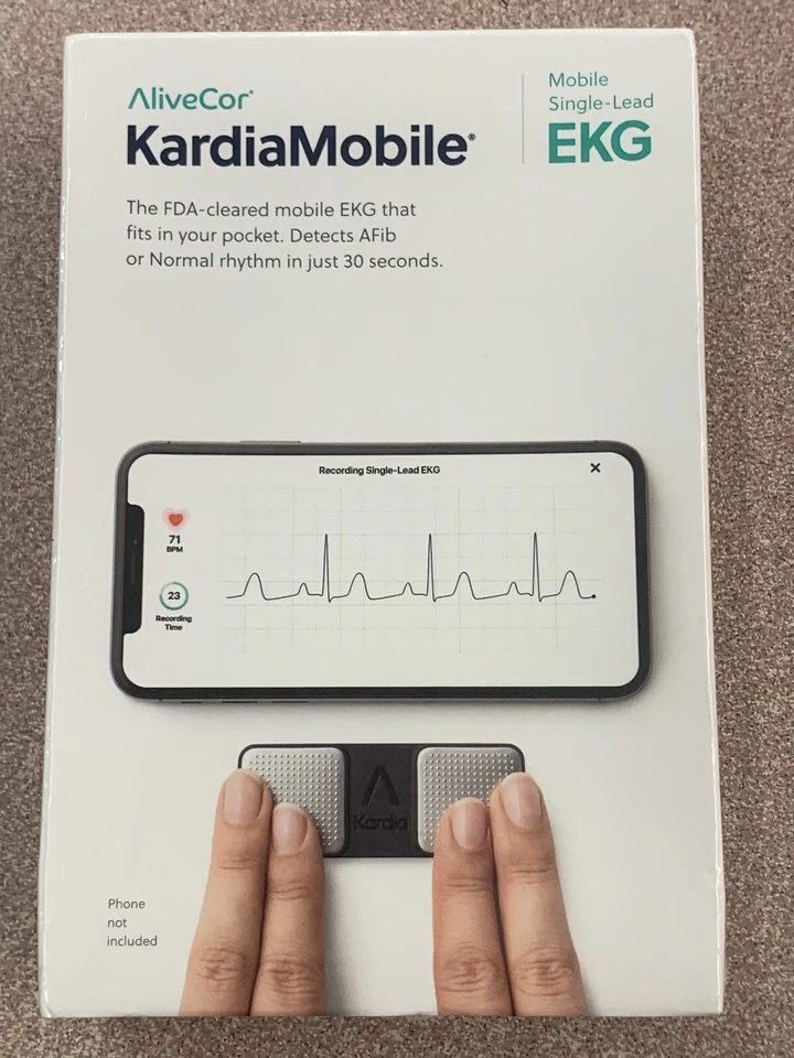 AliveCor KardiaMobile Personal EKG Monitor - AC-009-UA-C (Black)