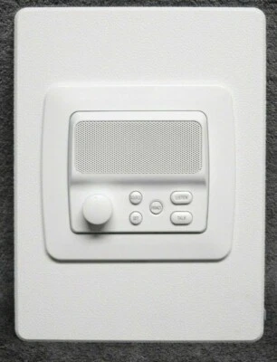 Intrasonic IST Retro Home Intercom Room Station White RETRO-5R w/ Vertical Plate - Image 1 of 3