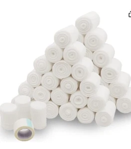 48Pc 2”x4Yards Dressing Gauze Stretchy Bandage White Wound Dressing Ribbon Gauze - Picture 1 of 7