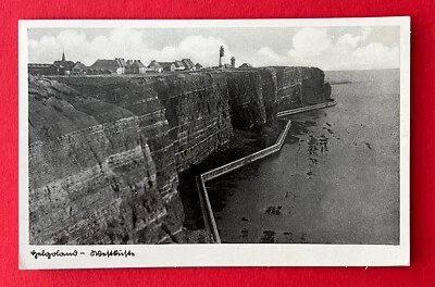 AK HELGOLAND 1936 Küste mit Leuchtturm  ( 144024 - Bild 1 von 2
