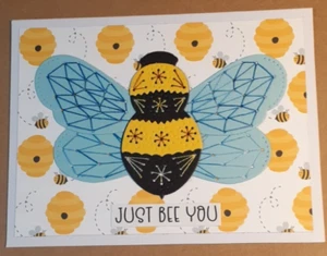 bee birthday card with 1 BONUS free card - Picture 1 of 4
