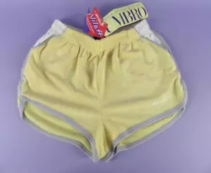 Umbro Damengröße 10 Sportshorts, gelbes Frottee - True Vintage unbenutzter Bestand - Bild 1 von 1