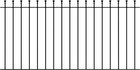 900mm HIGH BALL TOP METAL FENCING/RAILINGS RAILING