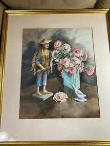 Large Betty Punston Lehr "Still Life Scene" Watercolor Painting - Signed/Framed - Picture 1 of 12