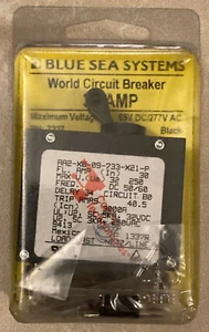 Blue Sea Systems World Double Pole AC Magnetic Circuit Breaker 30AMP 7237 - Picture 1 of 9
