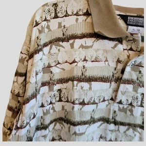 Knightsbridge Golf Herren Größe XL All Over Print Kurzarm Poloshirt T05 - Bild 1 von 5